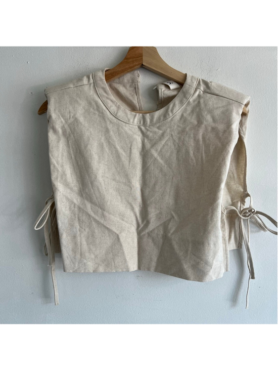COMMENSE Tops - NWT COMMENSE Beige Sleeveless Crop Top S